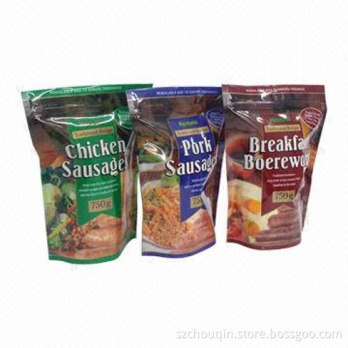 Stand-up Grocery Bags for candy, biscuit, chocolate, chip, popcorn, moisture-proof, zip lock